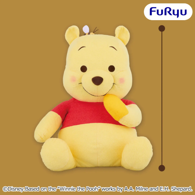 2026/7/24入荷】くまのプーさん 赤いほっぺ グランデぬいぐるみ ハニー